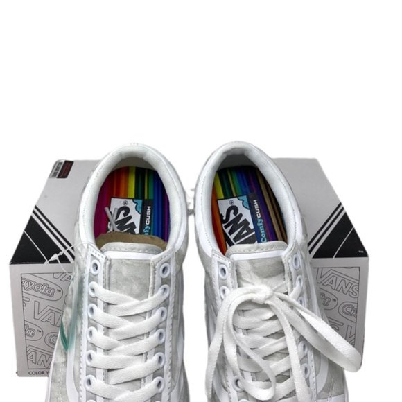 💖MEGA SALE💖VANS Old Skool ComfyCush Crayola White Women Canvas VN0A5DYCB1S - Picture 6 of 11